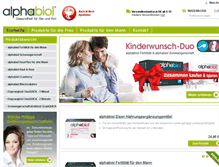 Tablet Screenshot of alphabiol.de